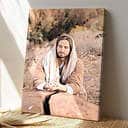 Praying Jesus Painting Jesus Christ Jesus Bible Verse Scripture Canvas Print