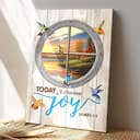 To Day I Choose Joy Faith Jesus Christ Jesus Bible Verse Scripture Canvas Print