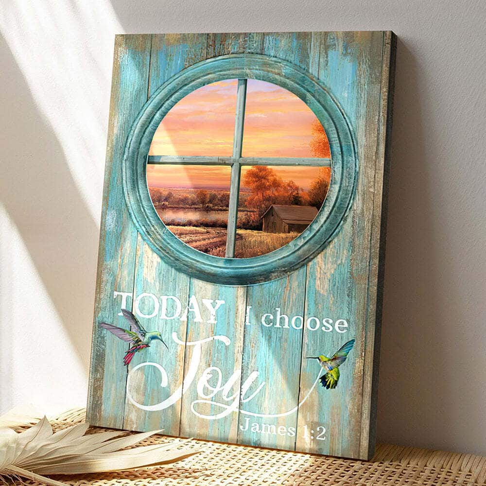 To Day I Choose Joy Jesus Christ Bible Verse Scripture Canvas Print To Day I Choose Joy Jesus Christ Bible Verse Scripture Canvas Print