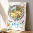 To Day I Choose Joy Jesus Christian Jesus Bible Verse Scripture Canvas Print