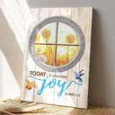 To Day I Choose Joy Flowers Jesus Christ Jesus Bible Verse Scripture Canvas Print To Day I Choose Joy Flowers Jesus Christ Jesus Bible Verse Scripture Canvas Print