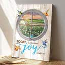 To Day I Choose Joy Canvas Print Jesus Christ Jesus Scripture Bible Verse