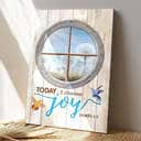 To Day I Choose Joy Jesus Scripture Christ Jesus Bible Verse Canvas Print