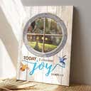To Day I Choose Joy Jesus Christ Jesus Bible Verse Faith Canvas Print