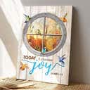Jesus Christian To Day I Choose Joy Jesus Bible Verse Scripture Canvas Print