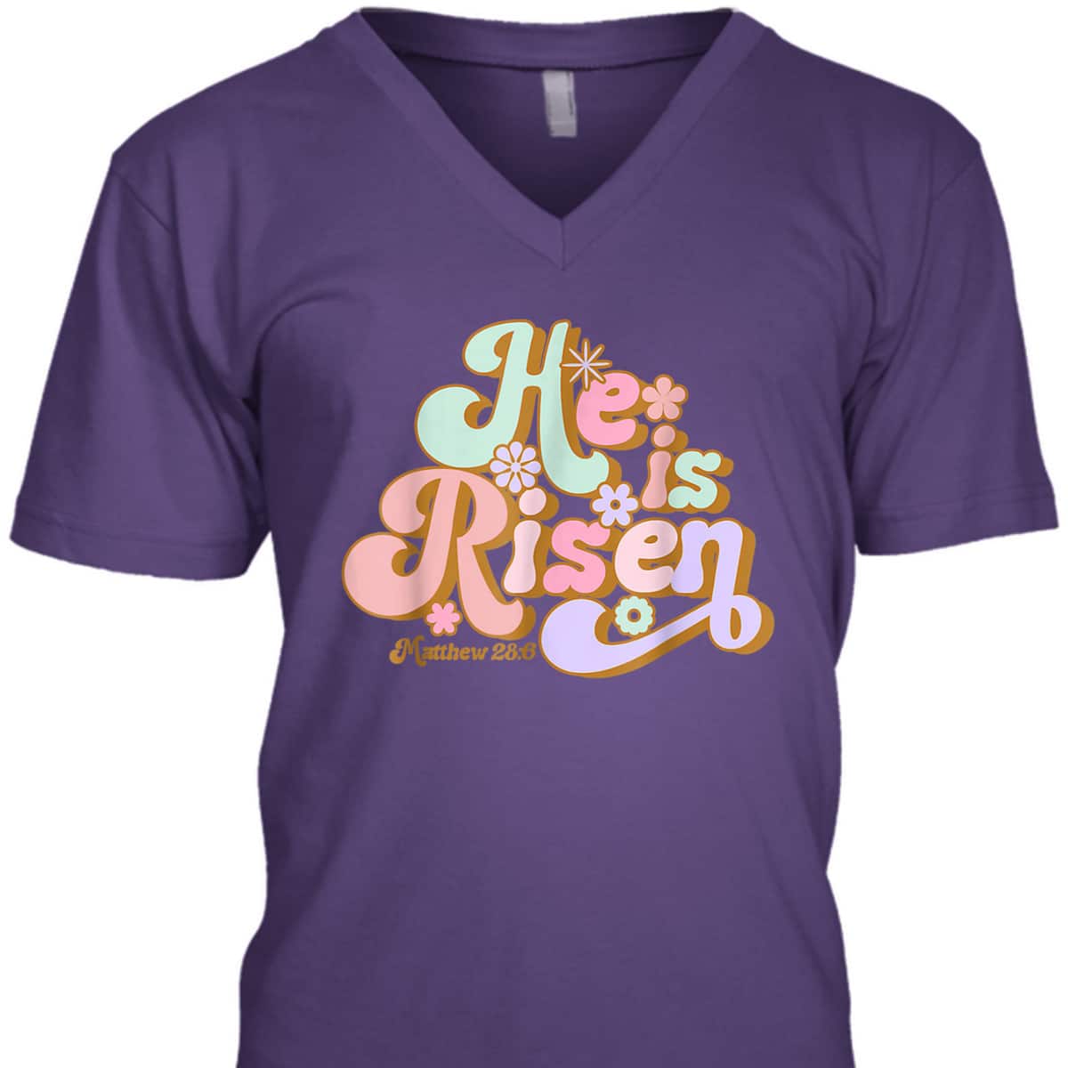 Retro Groovy He Is Risen Jesus Easter Day T-Shirt Retro Groovy He Is Risen Jesus Easter Day T-Shirt