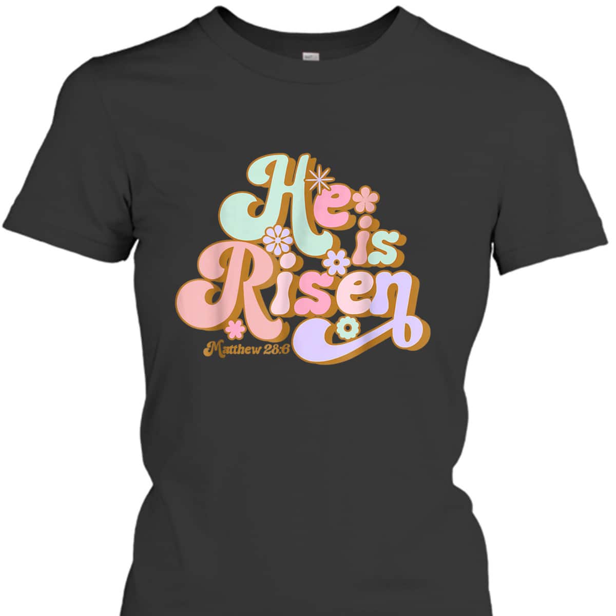 Retro Groovy He Is Risen Jesus Easter Day T-Shirt Retro Groovy He Is Risen Jesus Easter Day T-Shirt