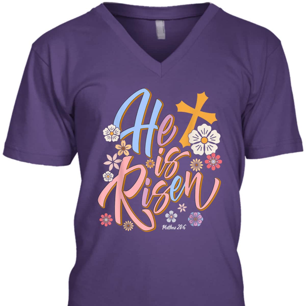 Easter Retro Groovy He Is Risen Christian Easter Day T-Shirt Easter Retro Groovy He Is Risen Christian Easter Day T-Shirt