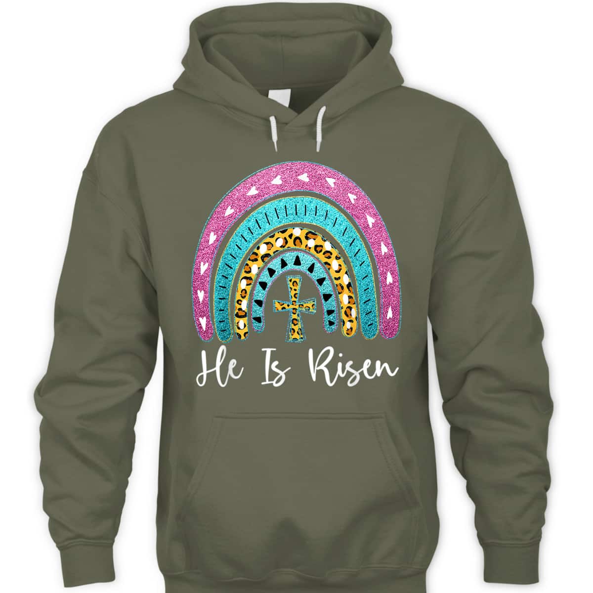 Leopard Rainbow He Is Risen Easter Day Christians Christ T-Shirt Leopard Rainbow He Is Risen Easter Day Christians Christ T-Shirt