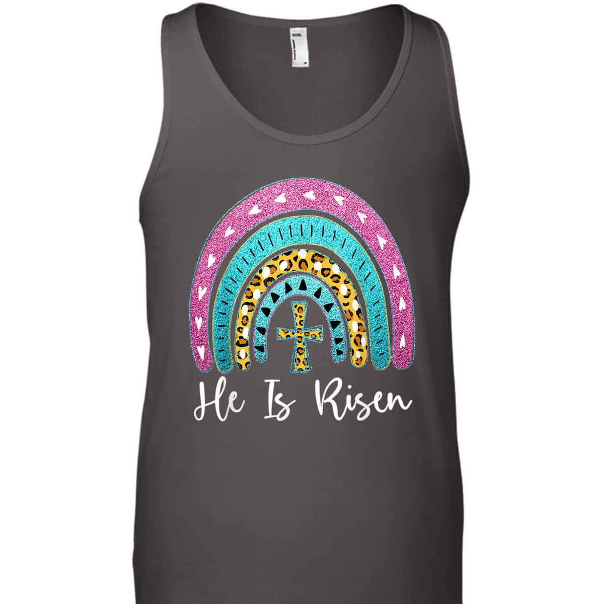 Leopard Rainbow He Is Risen Easter Day Christians Christ T-Shirt Leopard Rainbow He Is Risen Easter Day Christians Christ T-Shirt