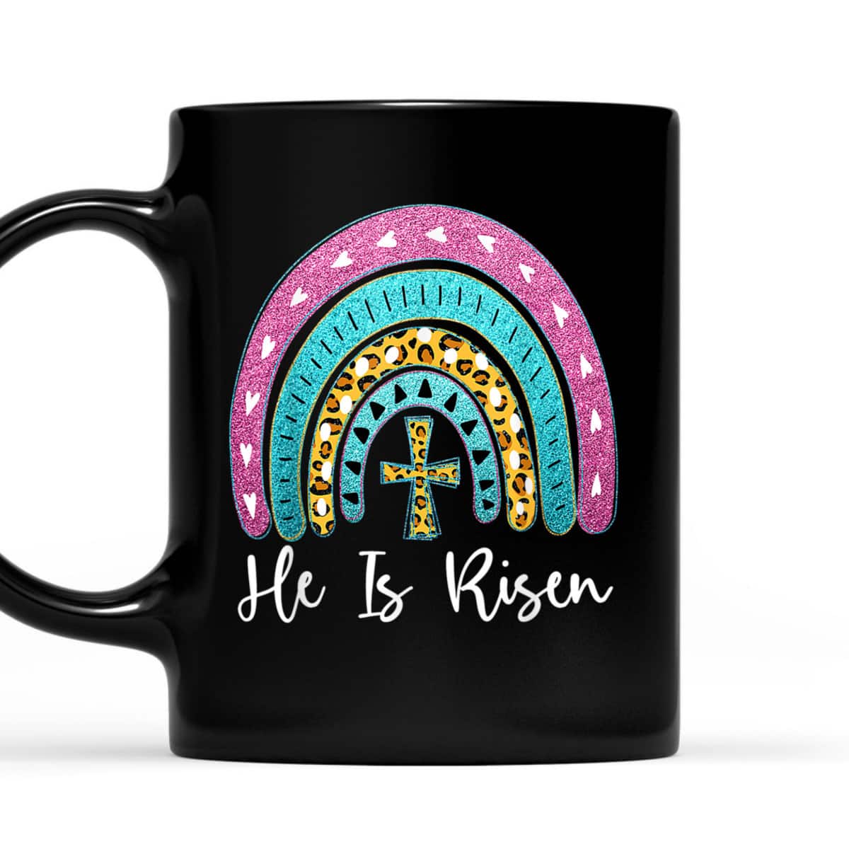 Leopard Rainbow He Is Risen Easter Day Christians Christ T-Shirt Leopard Rainbow He Is Risen Easter Day Christians Christ T-Shirt