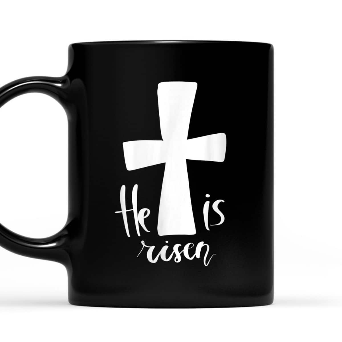 He Is Risen Jesus Christian Happy Easter Day Cross T-Shirt He Is Risen Jesus Christian Happy Easter Day Cross T-Shirt