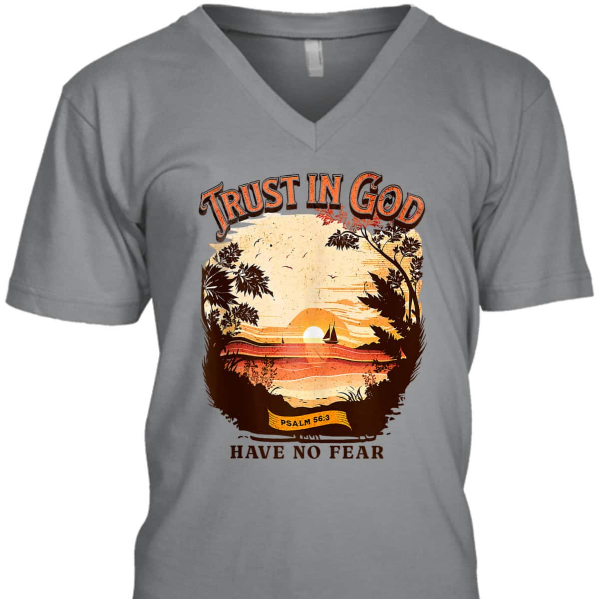 Retro Christian Boho Church Nature Trust In God Have No Fear Bible Verse T-Shirt Retro Christian Boho Church Nature Trust In God Have No Fear Bible Verse T-Shirt