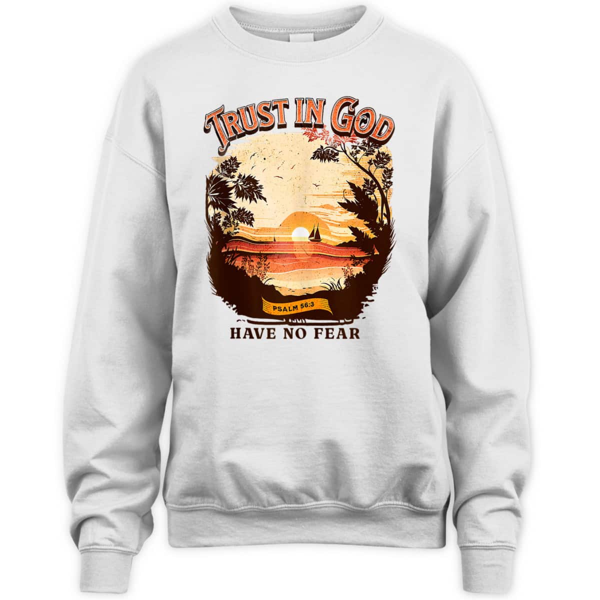 Retro Christian Boho Church Nature Trust In God Have No Fear Bible Verse T-Shirt Retro Christian Boho Church Nature Trust In God Have No Fear Bible Verse T-Shirt