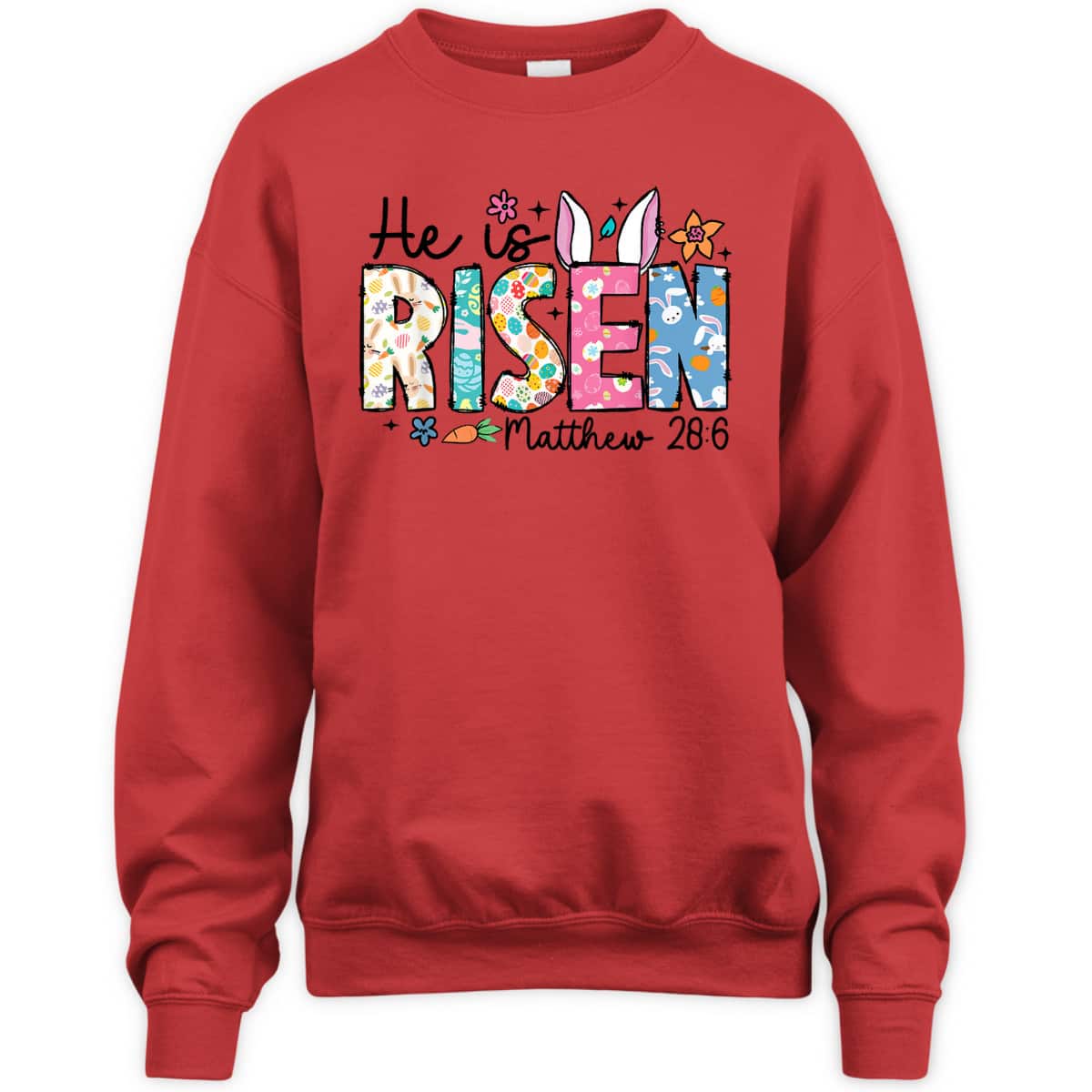 He Is Risen Jesus Christian Happy Easter Floral Wreath T-Shirt He Is Risen Jesus Christian Happy Easter Floral Wreath T-Shirt