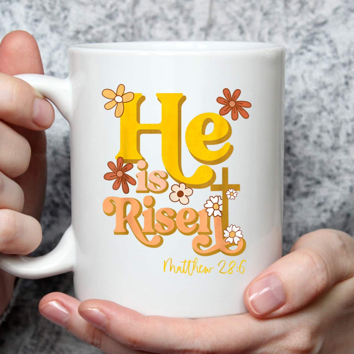 Retro Easter He Is Risen Christian Faith Groovy Floral T-Shirt Retro Easter He Is Risen Christian Faith Groovy Floral T-Shirt