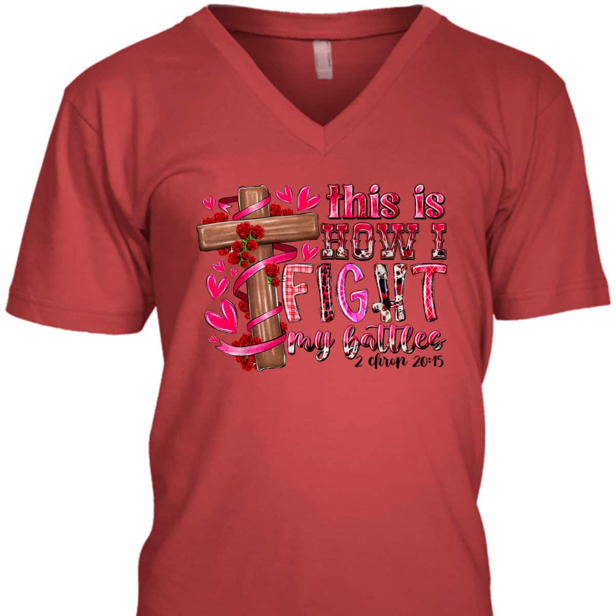 This Is How I Fight My Battles Christian Cross Easter Day T-Shirt This Is How I Fight My Battles Christian Cross Easter Day T-Shirt