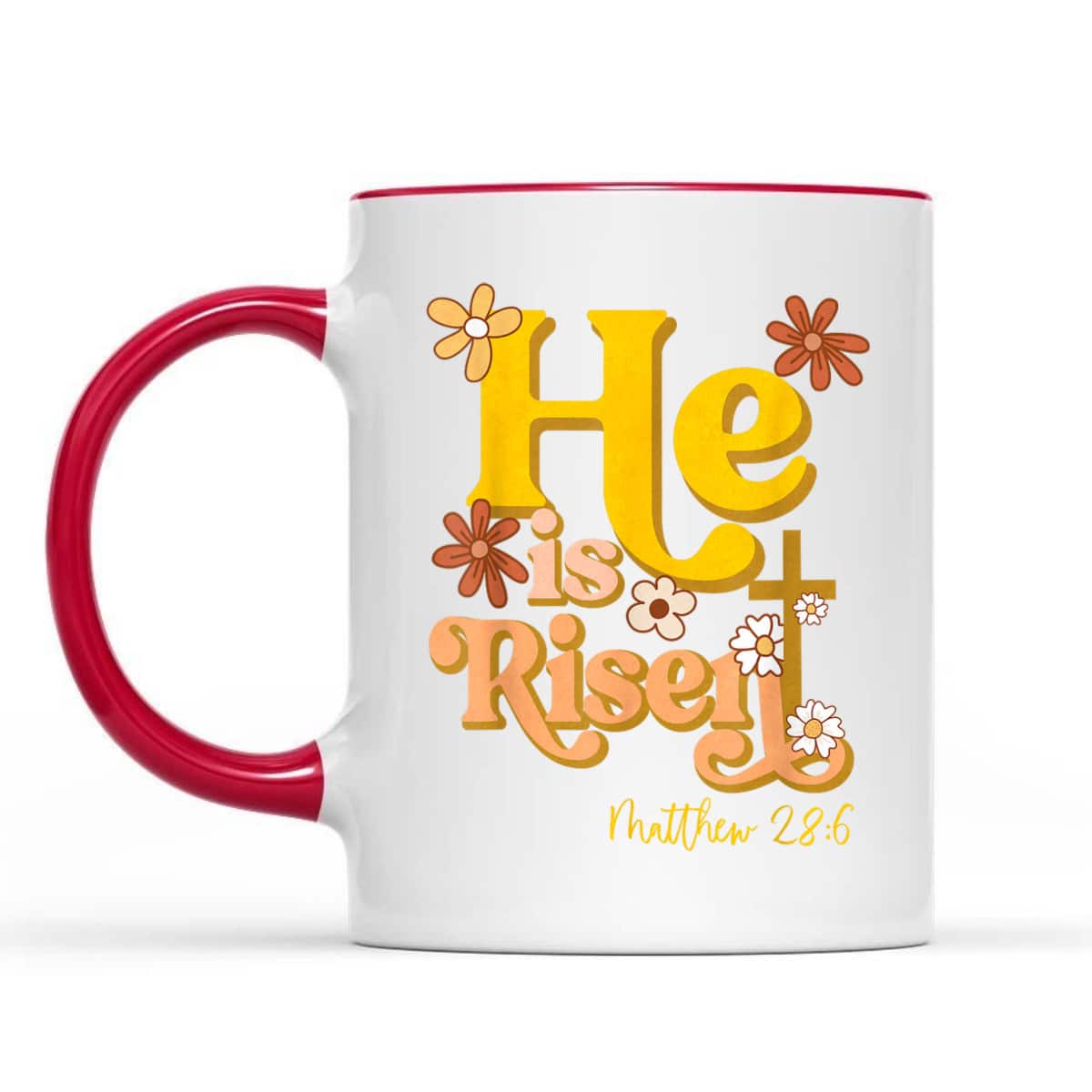 Retro Easter He Is Risen Christian Faith Groovy Floral T-Shirt Retro Easter He Is Risen Christian Faith Groovy Floral T-Shirt