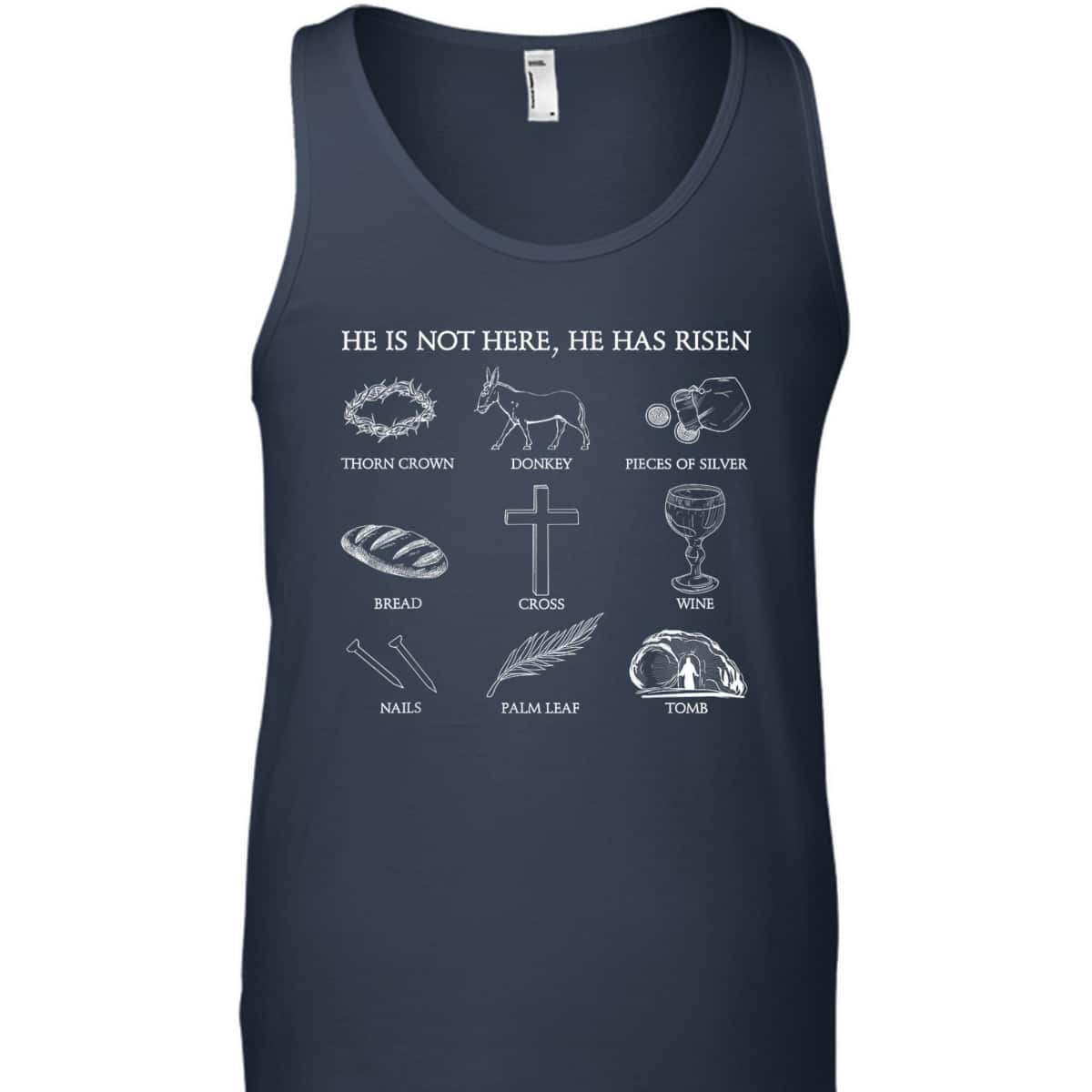 He Is Not Here He Has Risen Jesus Christian Cross Easter Day T-Shirt He Is Not Here He Has Risen Jesus Christian Cross Easter Day T-Shirt