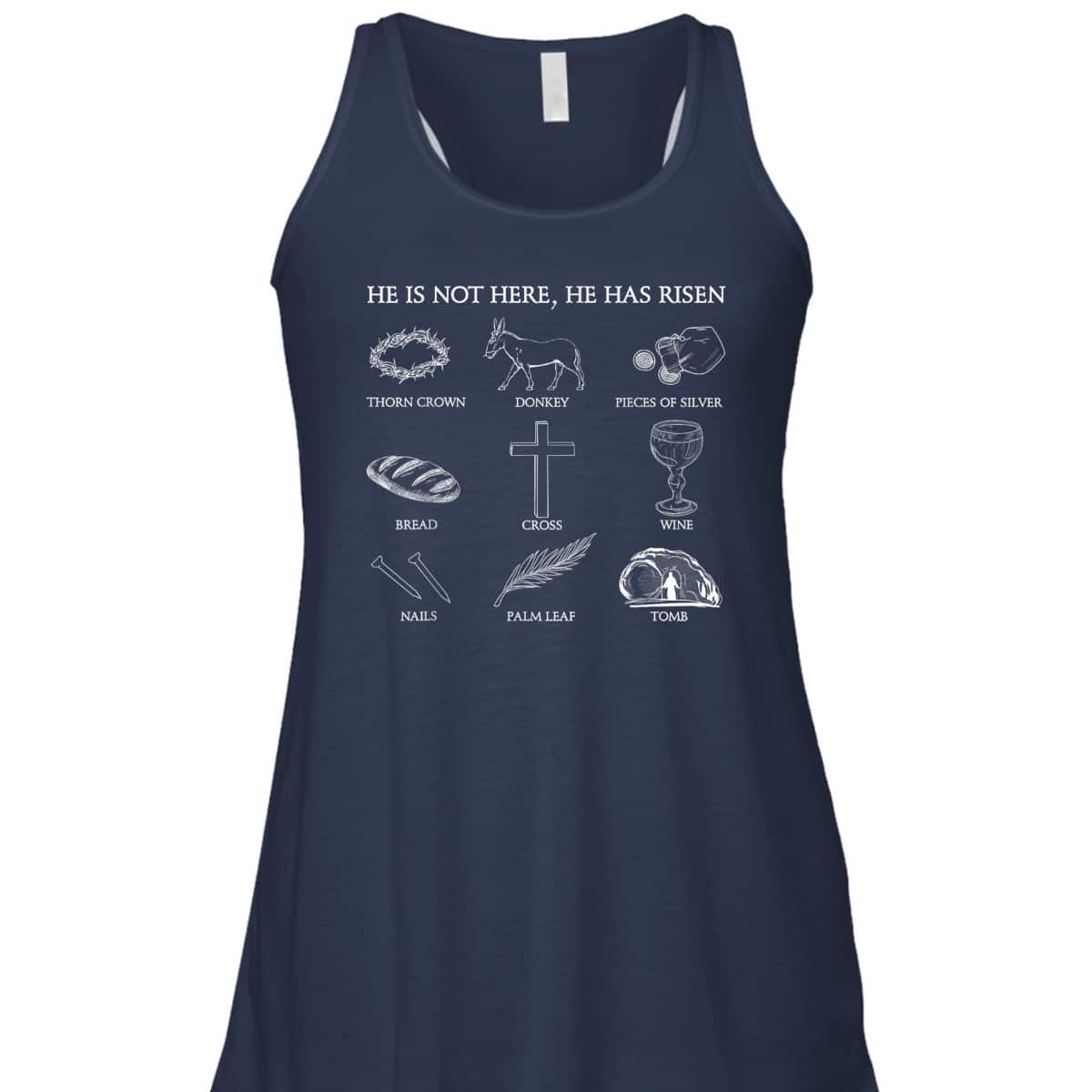 He Is Not Here He Has Risen Jesus Christian Cross Easter Day T-Shirt He Is Not Here He Has Risen Jesus Christian Cross Easter Day T-Shirt