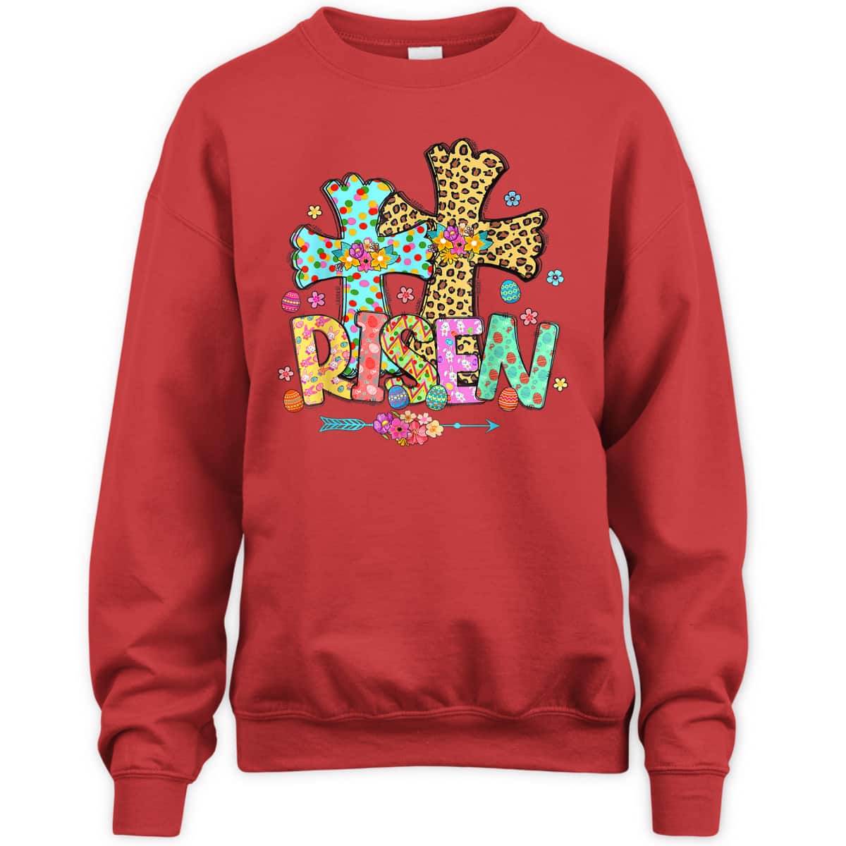 He Is Risen Matthew 28 6 Leopard Cross Christian Easter Day T-Shirt He Is Risen Matthew 28 6 Leopard Cross Christian Easter Day T-Shirt