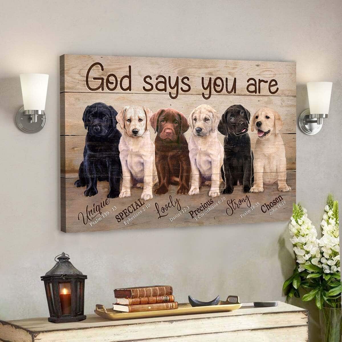 Jesus God Labrador God Says You Are Canvas Wall Art Jesus God Labrador God Says You Are Canvas Wall Art