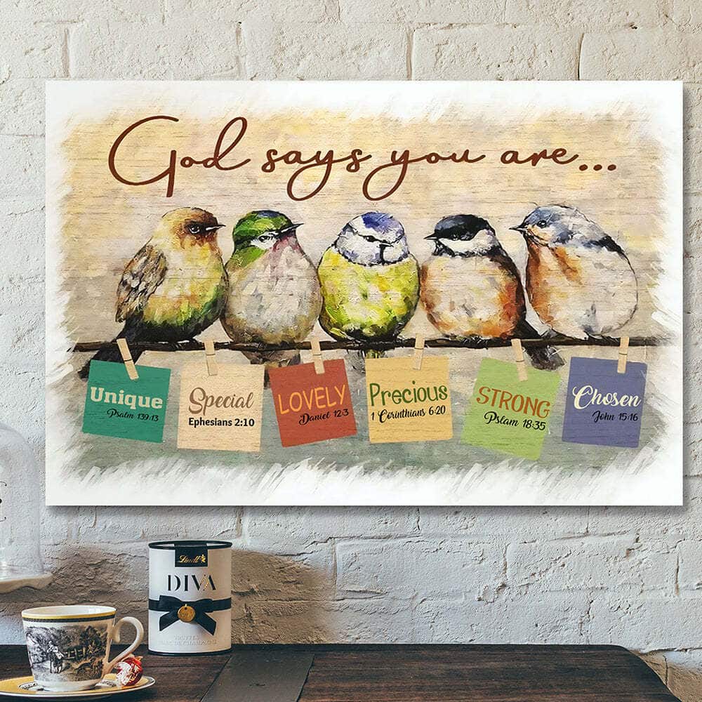 Jesus Christian God Says You Are Sparrow Bible Verse Canvas Wall Art Jesus Christian God Says You Are Sparrow Bible Verse Canvas Wall Art