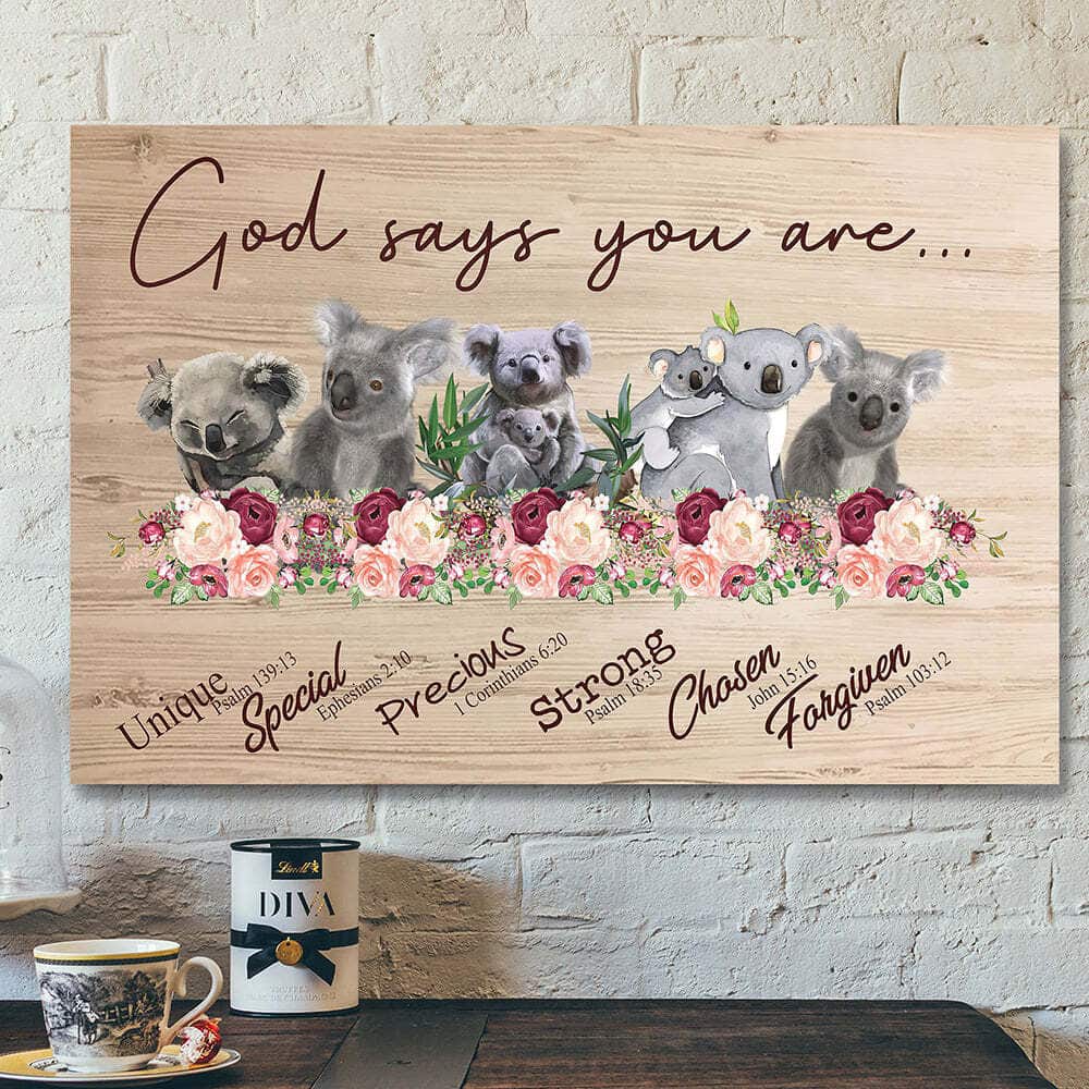 Bible Verse Christian Jesus God Say You Are Flower Canvas Wall Art Bible Verse Christian Jesus God Say You Are Flower Canvas Wall Art
