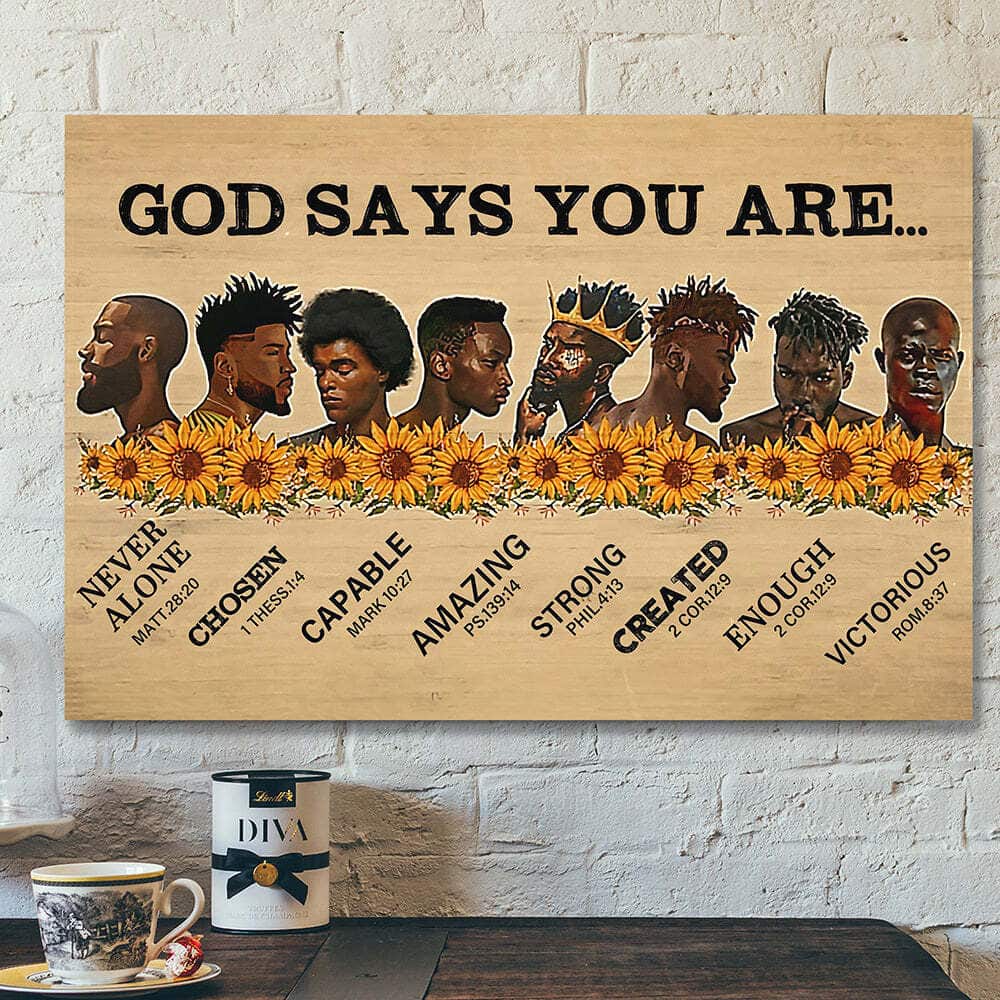 Jesus Scripture God Says You Are Bible Verse Canvas Wall Art Jesus Scripture God Says You Are Bible Verse Canvas Wall Art
