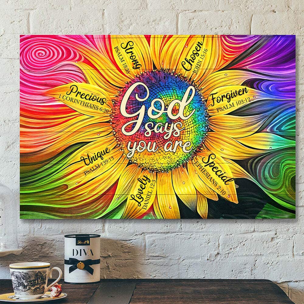 Christian Bible Verse Jesus God Says You Are Lovely Canvas Wall Art Christian Bible Verse Jesus God Says You Are Lovely Canvas Wall Art