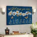 Bible Verse Jesus Scripture God Says You Are Flower Canvas Wall Art Bible Verse Jesus Scripture God Says You Are Flower Canvas Wall Art