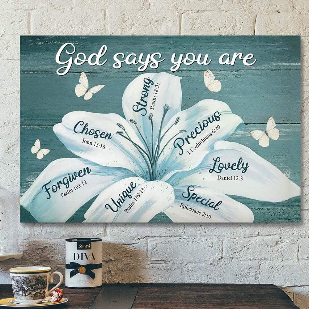 God Bible Verse Scripture God Says You Are Strong Canvas Wall Art God Bible Verse Scripture God Says You Are Strong Canvas Wall Art