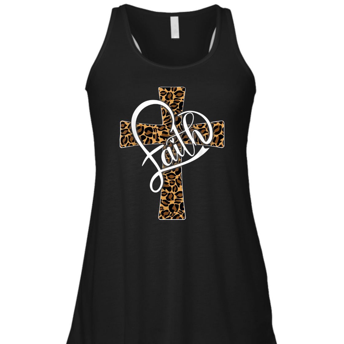 Faith With Leopard Cheetah Christian Cross Perfect T-Shirt For Believers Faith With Leopard Cheetah Christian Cross Perfect T-Shirt For Believers