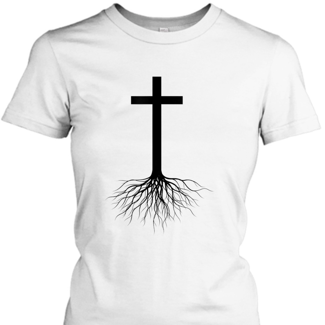 Jesus Cross Rooted In Christ Perfect T-Shirt For Christ Lovers