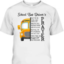 Christian Apparel Happiest School Bus Driver&rsquo;s Prayer Inspirational Quote T-Shirt