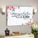 God Bible Verse We Will Serve The Lord Beautiful Flower Scripture Canvas Wall Art God Bible Verse We Will Serve The Lord Beautiful Flower Scripture Canvas Wall Art