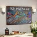 Bible Verse Dragonfly God Says You Are Canvas Wall Art