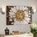 Bible Verse Daisy And Hummingbird Today I Choose Joy Canvas Wall Art