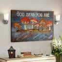 Bible Verse Mushroom God Says You Are Canvas Wall Art Bible Verse Mushroom God Says You Are Canvas Wall Art