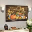 God Jesus Today I Choose Joy James 12 Pumpkin Autumn Canvas Wall Art God Jesus Today I Choose Joy James 12 Pumpkin Autumn Canvas Wall Art