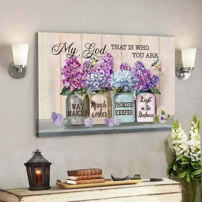 Way Maker My God That Is Who You Are Jesus Bible Verse Canvas Wall Art