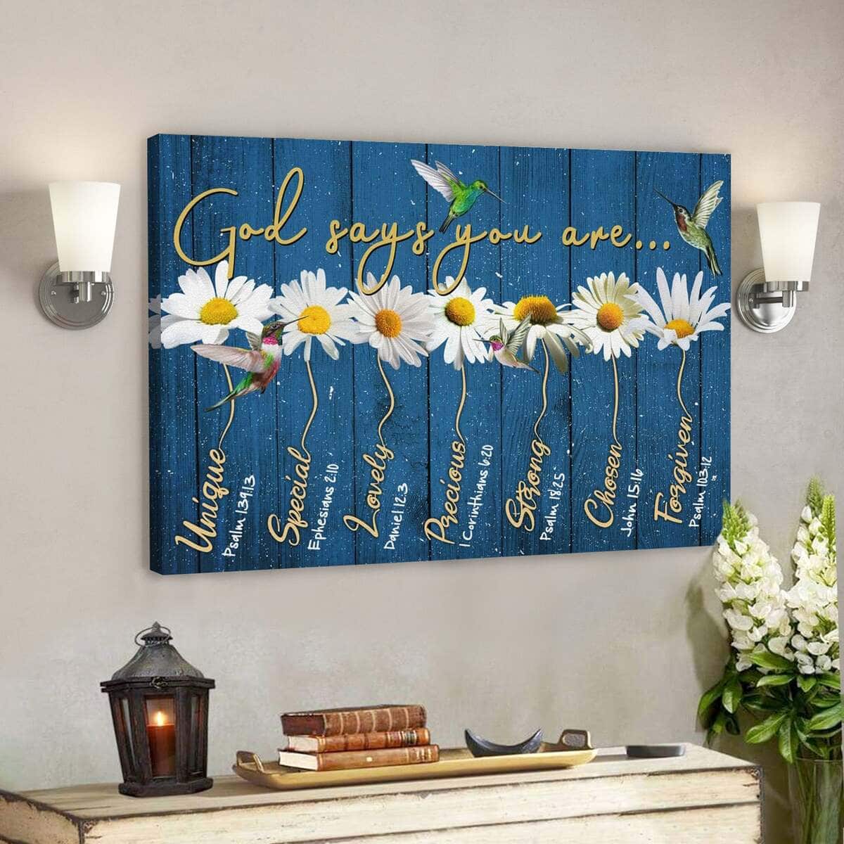 Bible Verse God Says You Are Scripture Canvas Wall Art Bible Verse God Says You Are Scripture Canvas Wall Art