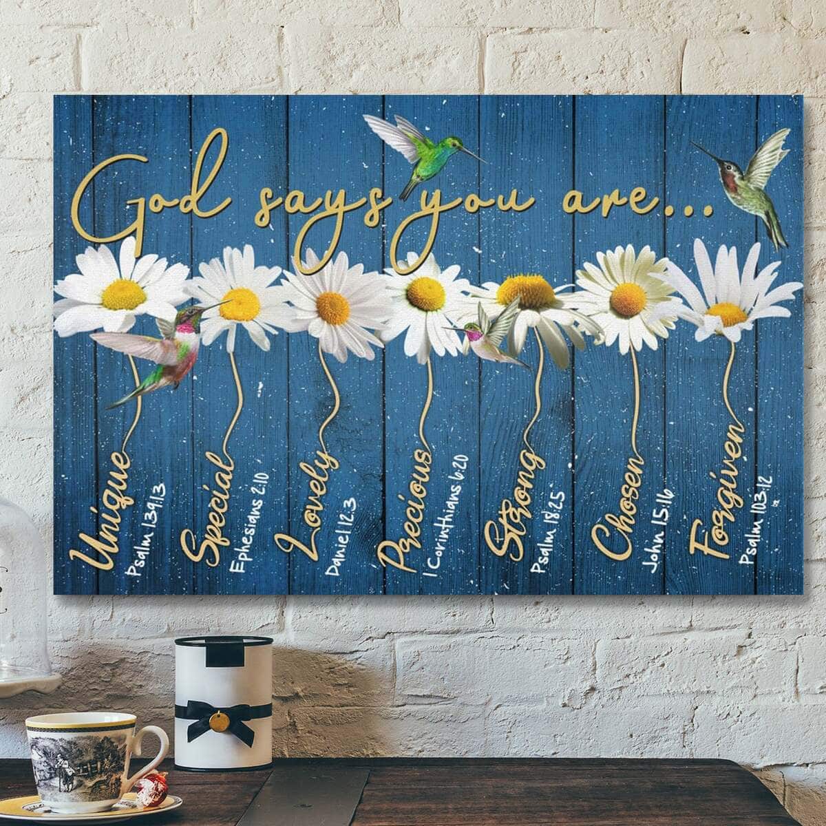 Bible Verse God Says You Are Scripture Canvas Wall Art Bible Verse God Says You Are Scripture Canvas Wall Art