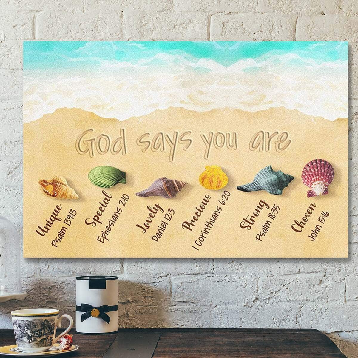 God Bible Verse God Says You Are Lovely Beautiful Christian Scripture Canvas Wall Art God Bible Verse God Says You Are Lovely Beautiful Christian Scripture Canvas Wall Art