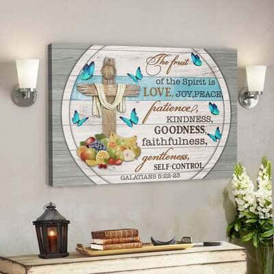 Bible Verse The Fruit Of The Spirit Butterfly Cross Scripture Canvas Wall Art Bible Verse The Fruit Of The Spirit Butterfly Cross Scripture Canvas Wall Art