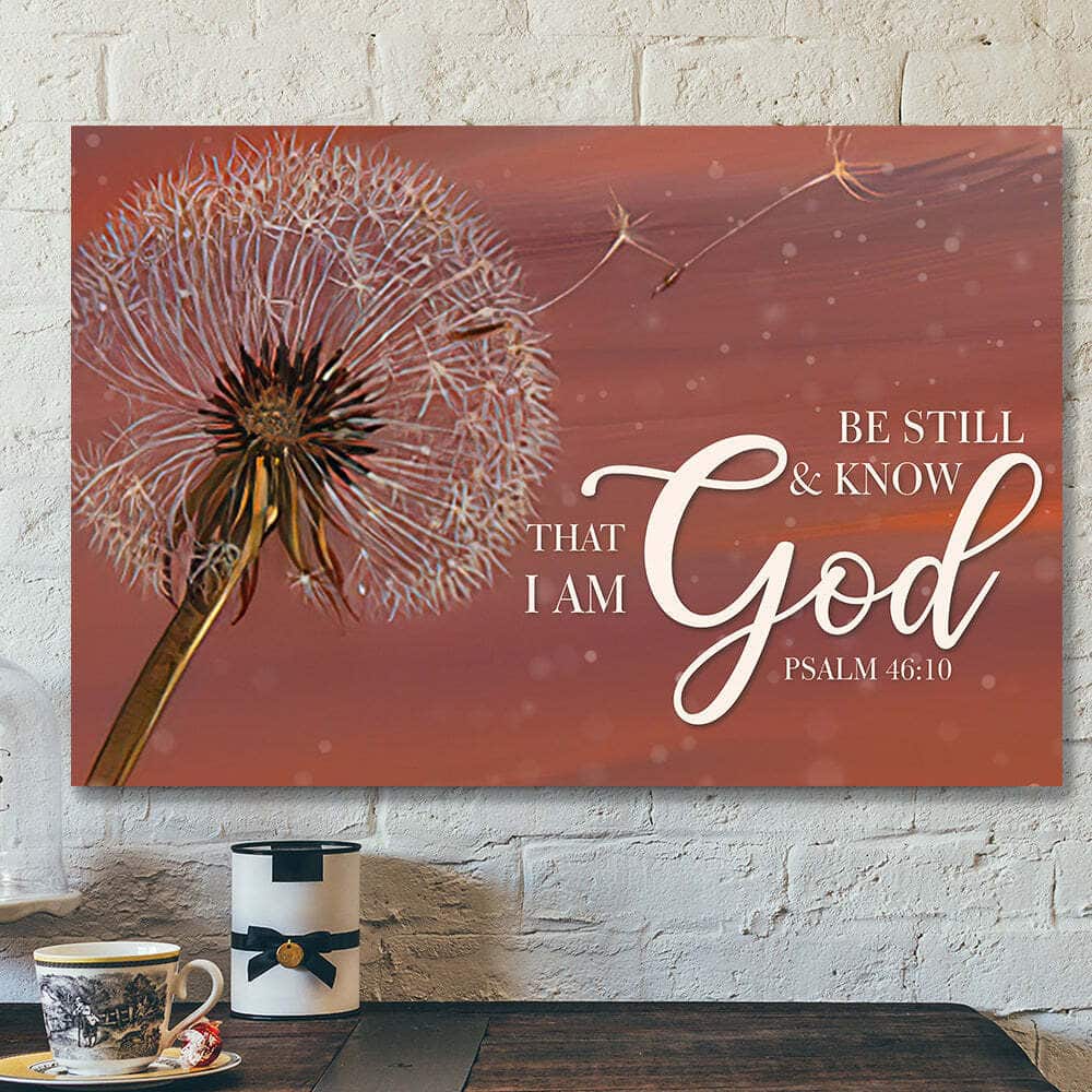 Bible Verse Scripture Jesus Be Still And Know That I Am God Canvas Wall Art