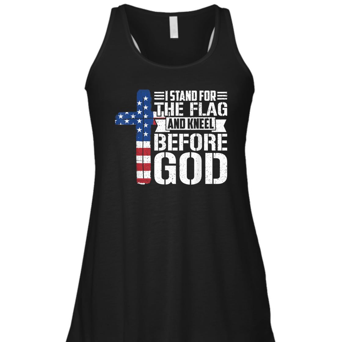 I Stand For The Flag And Kneel Before God US Veteran T-Shirt I Stand For The Flag And Kneel Before God US Veteran T-Shirt
