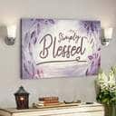Bible Verse Simply Blessed Scripture Canvas Wall Art Bible Verse Simply Blessed Scripture Canvas Wall Art