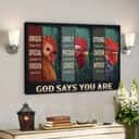 Amazing Chicken God Says You Are Bible Verse Scripture Canvas Wall Art Amazing Chicken God Says You Are Bible Verse Scripture Canvas Wall Art
