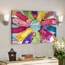 Colorful Summer God Says You Are Bible Verse Scripture Canvas Wall Art
